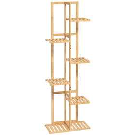 Laiensia 6-tier stand optimizes a compact corner display.