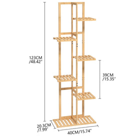 Laiensia plant stand fits neatly in a corner for greenery display.