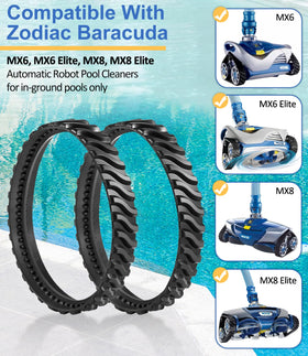 LAIKOU heavy-duty rubber track upgrade for Baracuda MX6 Elite.