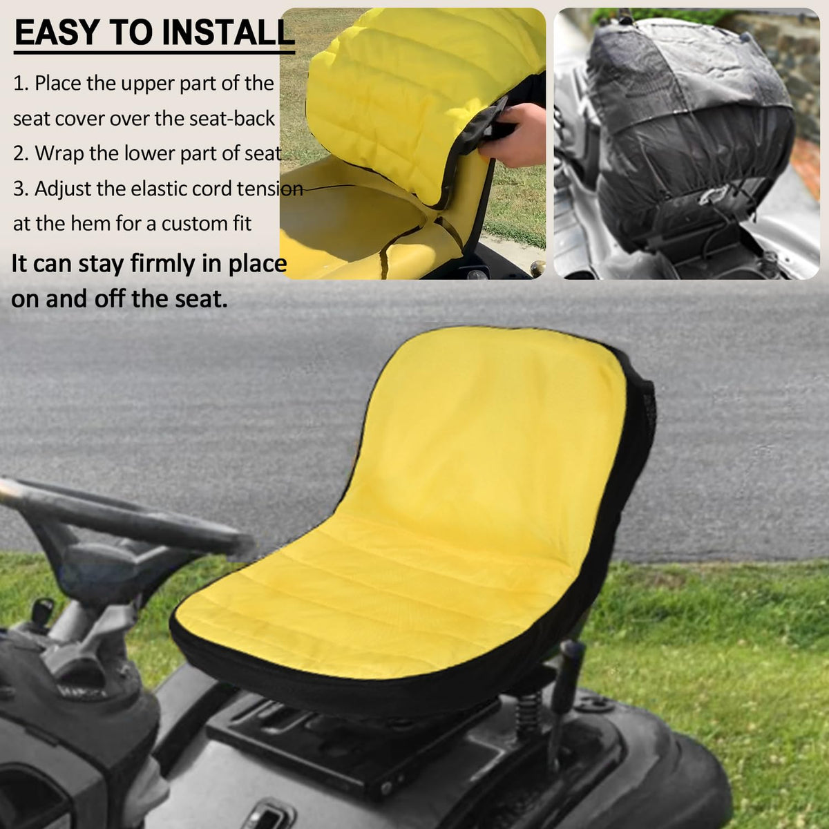 LAIKOU easy-install seat cover for quick fit and secure stay