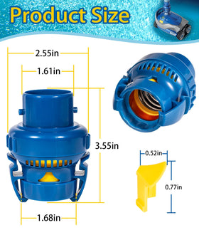 Material details of FRV100: plastic and stainless steel