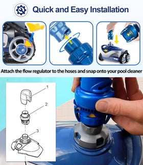 Valve being connected to hoses for quick installation
