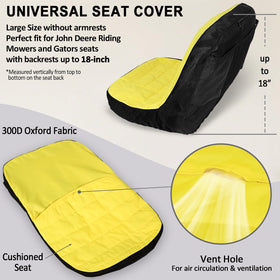 LAIKOU seat cover backrest up to 18 inches with cushioned comfort