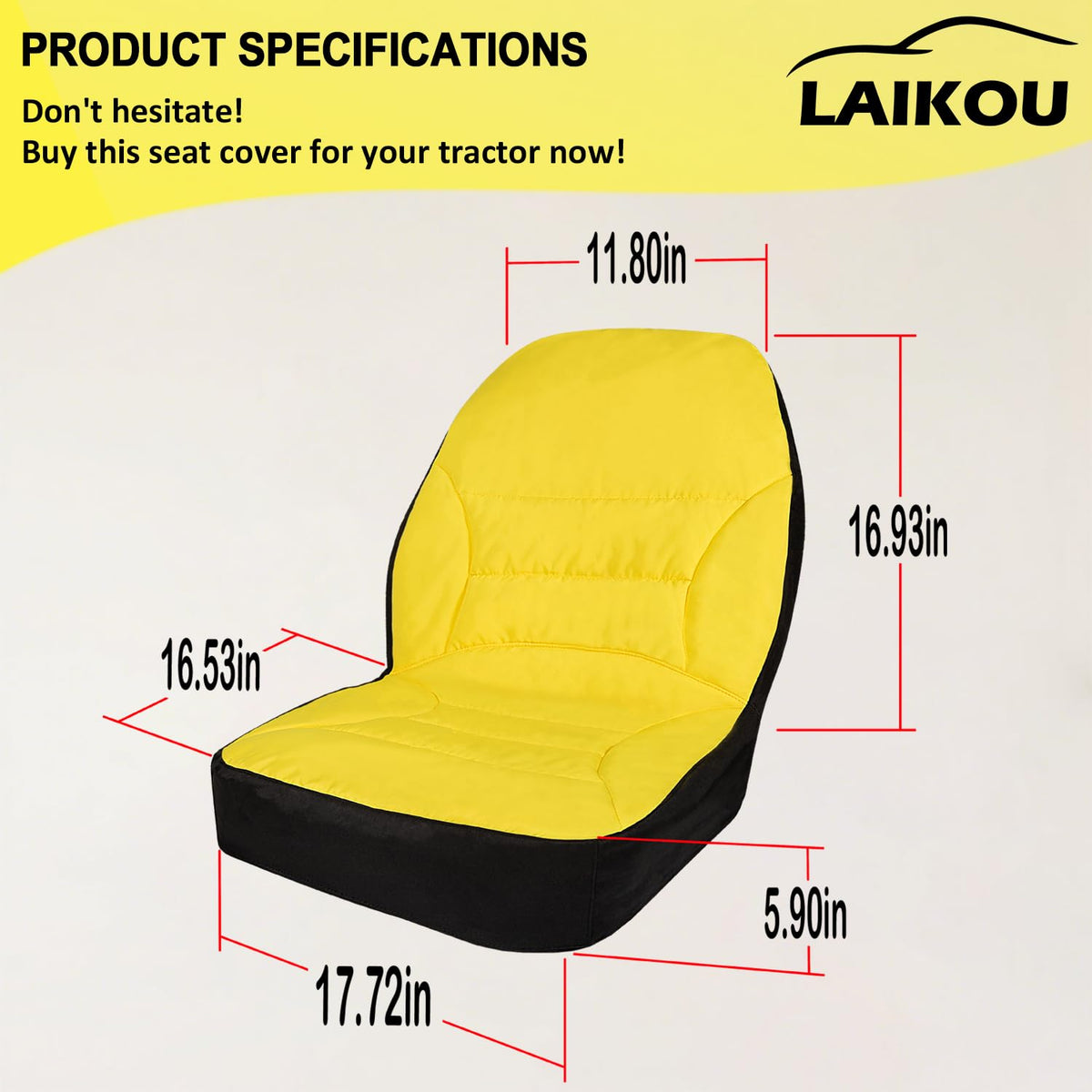 LAIKOU breathable center-seam vent keeps seat dry and fresh.