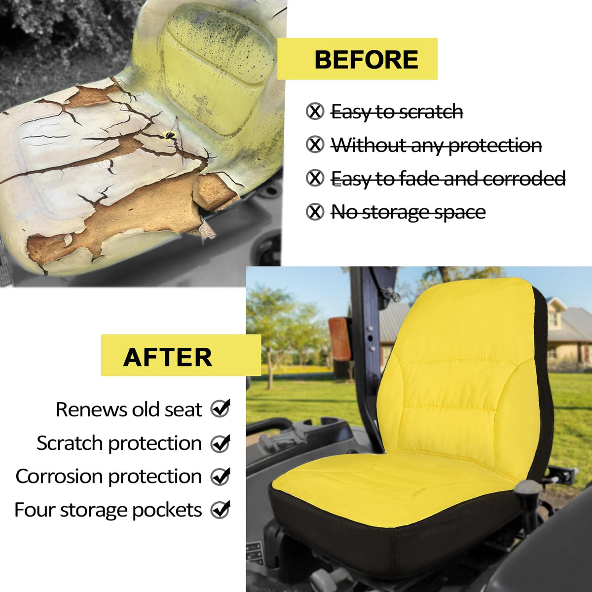 LAIKOU includes one seat cover for 1023E 3R 4M series.