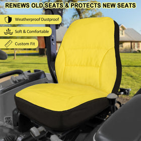 LAIKOU cushioned seat cover close-up shows comfort and breathability.