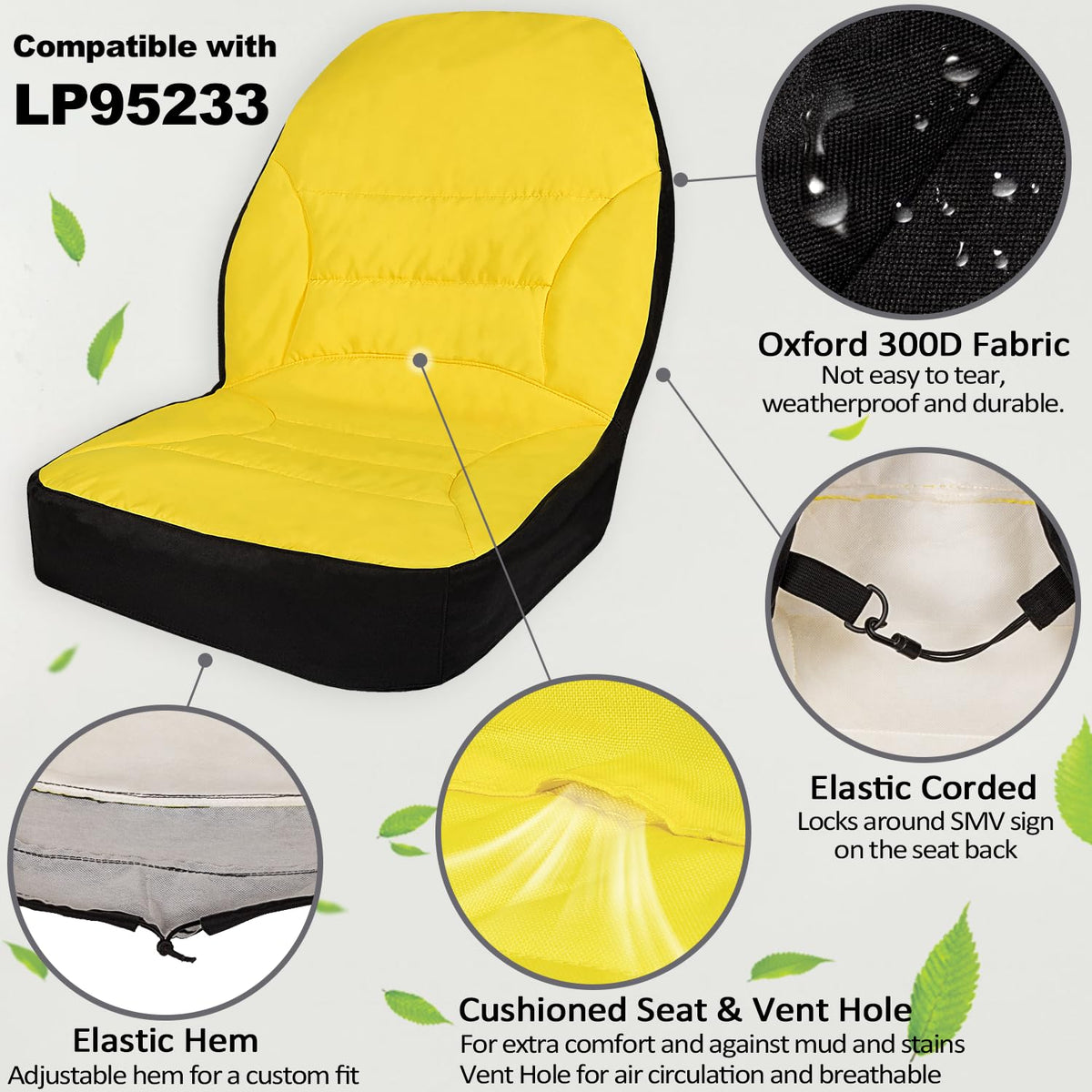 LAIKOU vent-hole design promotes airflow for cooler seating.