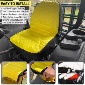 LAIKOU weatherproof Oxford 300D fabric protects seat from rain and sun.