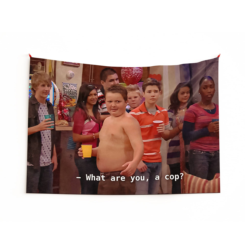 LAIX Gibby flag for dorm wall decor with bold meme