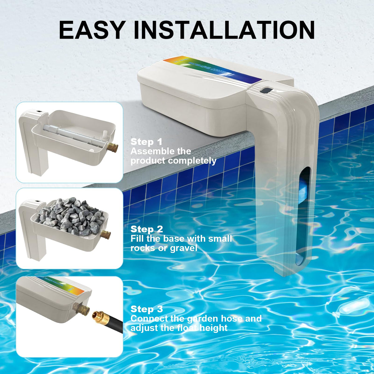 LAJBZ pool leveler protects pumps by maintaining adequate water levels automatically