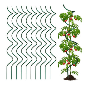 LAKNUAL 58-inch green spiral cage for vertical gardening and space saving