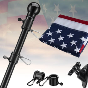 LAKEROD flagpole assembly for a stable outdoor display.