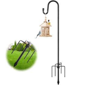 LAKEROD bird feeder pole 78-inch height for stable outdoor hummingbird feeding setups.