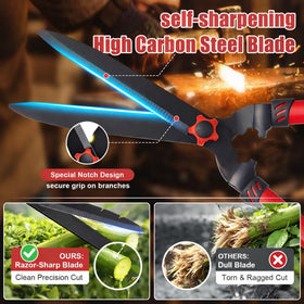 LAKEROD ergonomic handle and angled head provide comfortable trimming sessions.