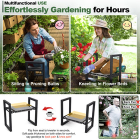 LAKEROD heavy-duty metal frame supports up to 400 lbs for durable garden use.