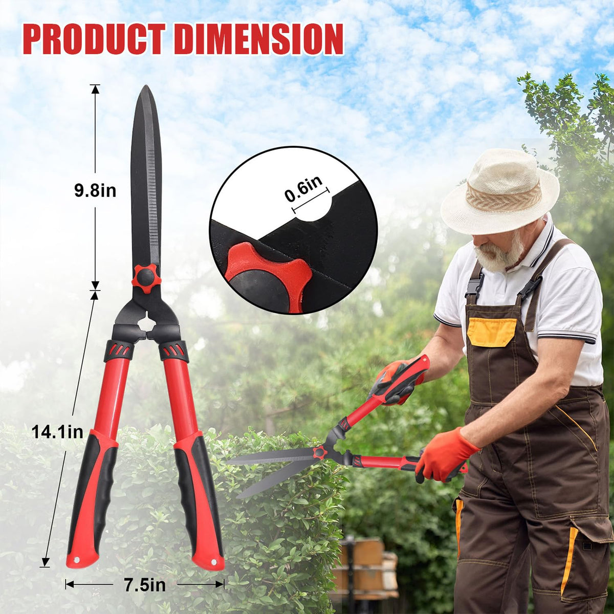 LAKEROD lightweight tool reduces wrist strain during extended trimming.