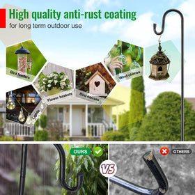 LAKEROD rustproof coating and quick assembly under one minute for easy garden decorating.