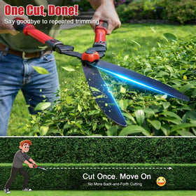 LAKEROD teflon-coated blades stay smooth and rust-resistant during weekly hedge work.