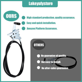 Lakeyulystore throttle cable inside cord 64-1/2 inch view, promotes consistent operation.