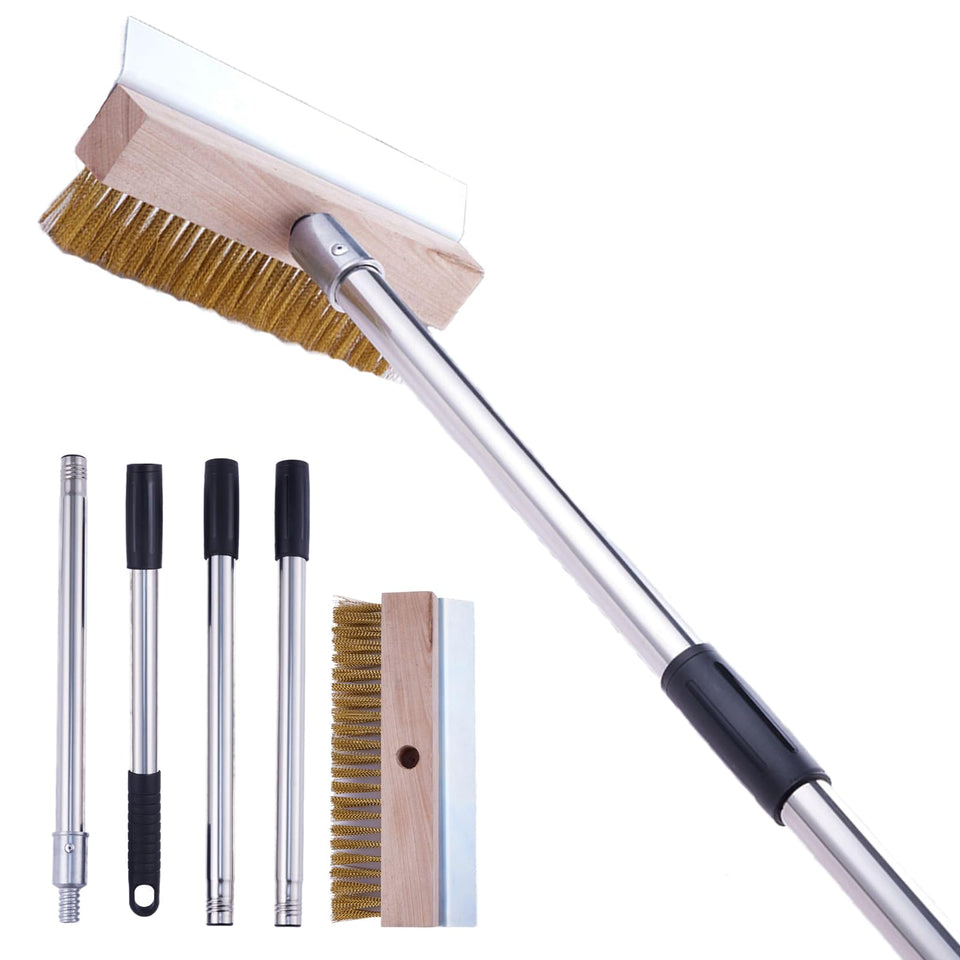LAKIDOGS aluminum pizza oven brush ready to tackle baked-on grime