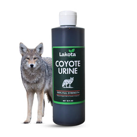 Lakota Naturals Coyote Urine bottle pour for easy garden application