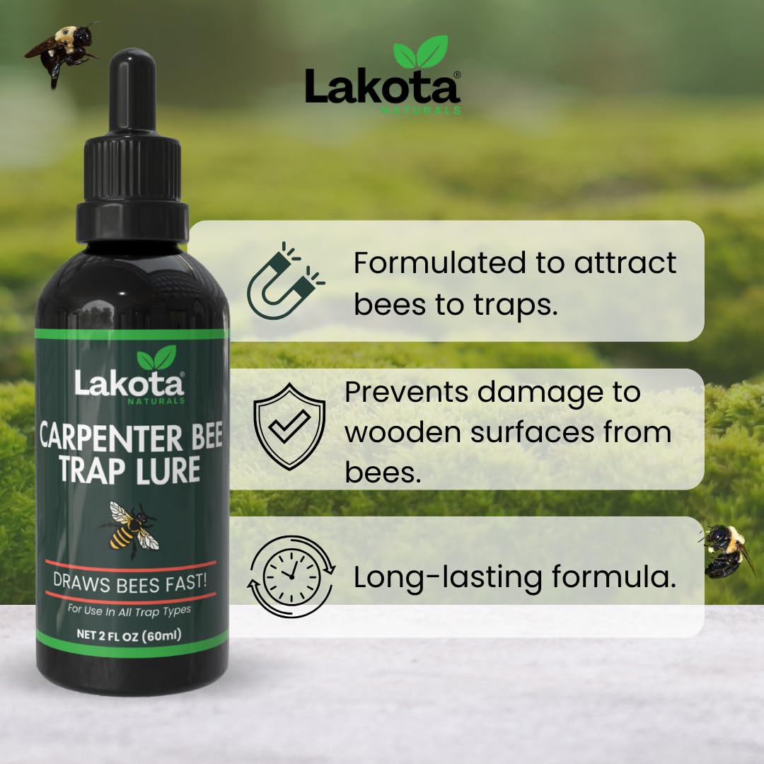 Lakota Naturals USA-made label on the lure bottle.