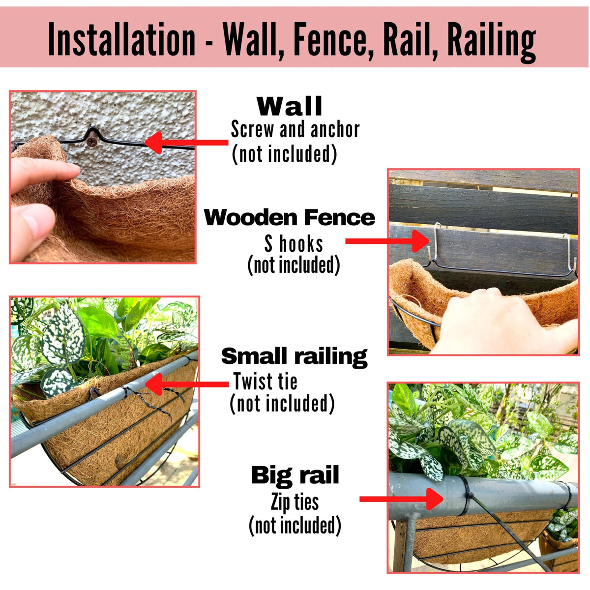 LáLáGreen coco liner planter with drainage supports healthy root airflow.
