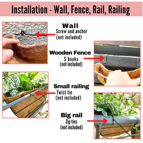 LáLáGreen coco liner planter with drainage supports healthy root airflow.
