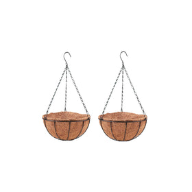 Lalagreen hanging planter 12inch metal wire for sturdy outdoor display