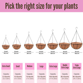LáLáGreen metal round wire hanger provides sturdy plant support for outdoors.