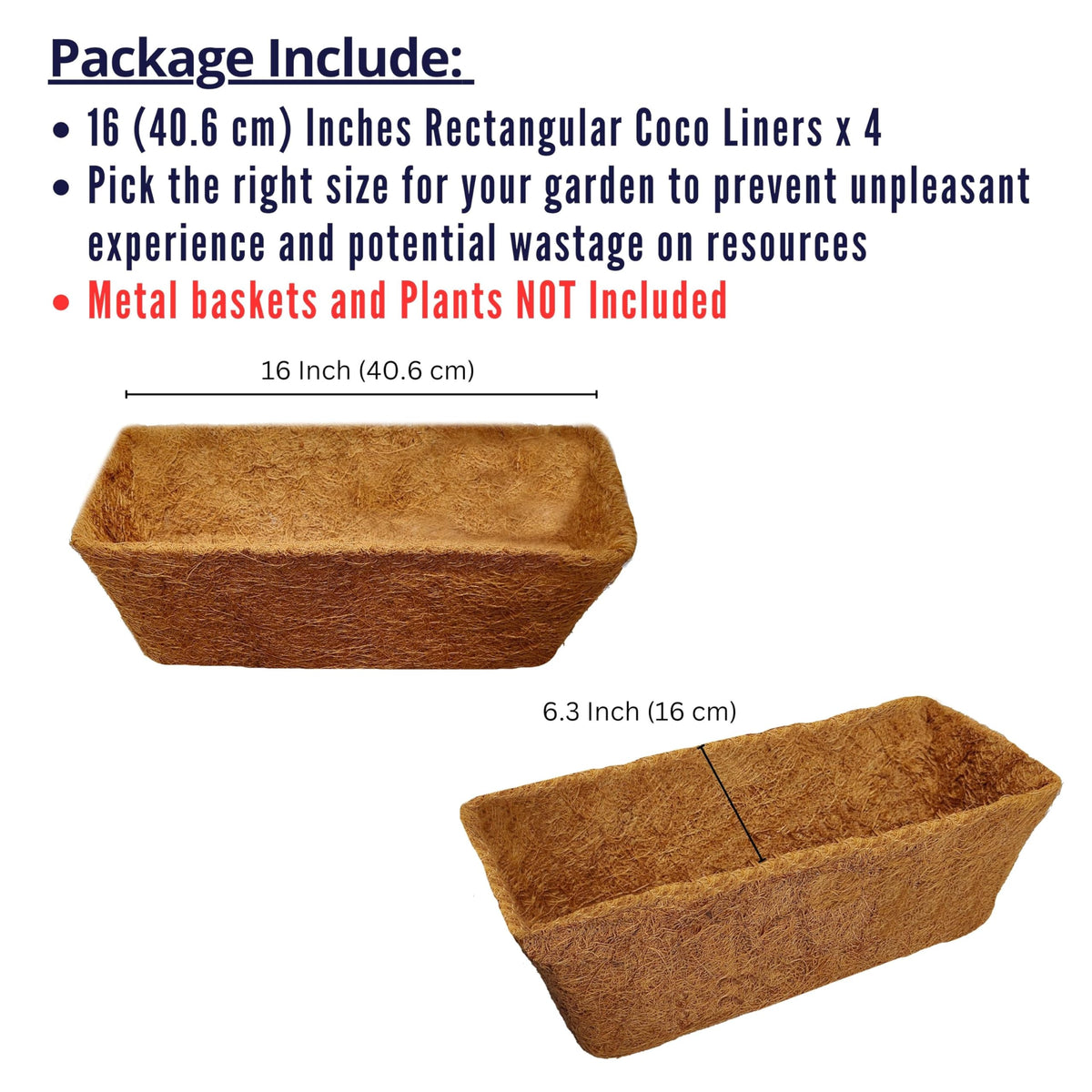 LáLáGreen natural coco coir material shown as breathable liner for planters.