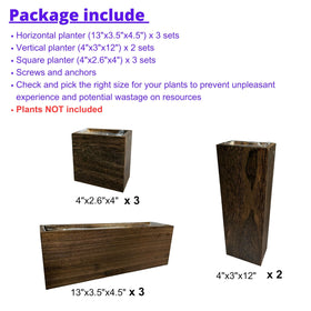 LáLáGreen wall hanging planter ready to install on any wall.