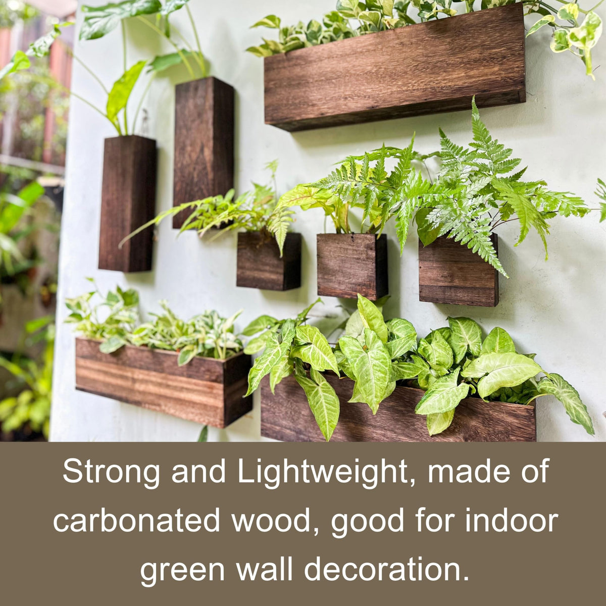 LáLáGreen wall planter serves as small-item organizer and stylish decor.