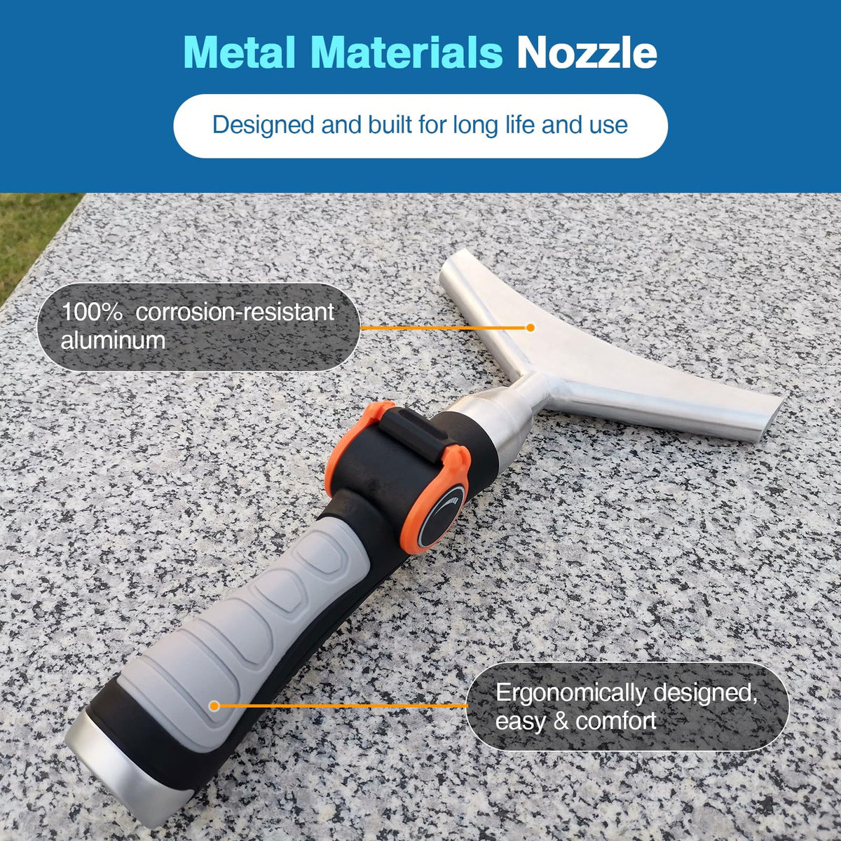 LAMTOP compatible with standard garden hoses for pools and spas