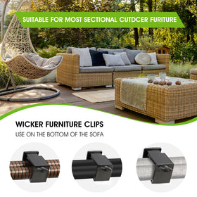 LAMTOP outdoor sectional connector keeps patio furniture neat and aligned.