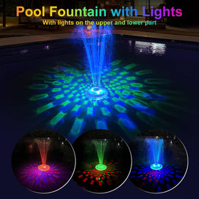 LanAqua pool fountain anchor stabilizes the unit in windy conditions