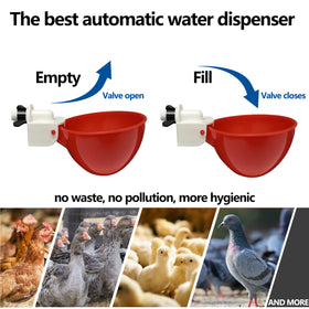 LANARP tee fittings poultry waterer kit enables easy setup in coop