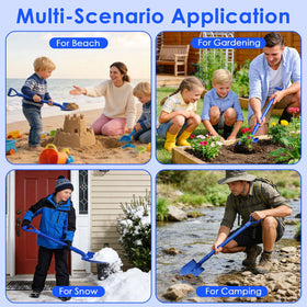 Lanathel multi-use shovel suitable for camping, digging, and snow.