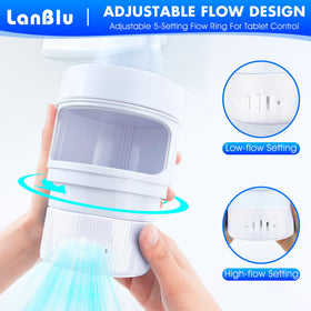 LanBlu floating chlorine dispenser with adjustable release levels