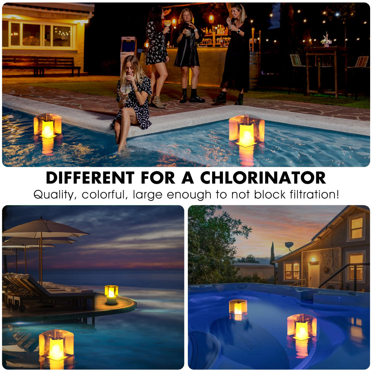 LanBlu weather resistant float design suitable for pools and spas