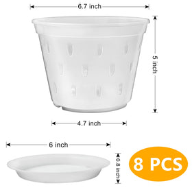 Lanccona Orchid Pot transparent walls help monitor root health.