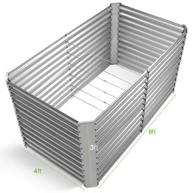 Land Guard 3ft tall raised bed side angle for easy access to plants