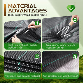 Land Guard breathable weed barrier fabric enables airflow and irrigation around roots.