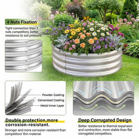 Double thickness galvanized sheet emphasizes sturdy construction