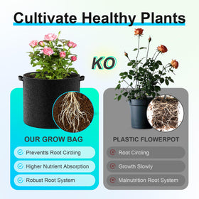 Land Guard drainage-friendly bags promote aeration for healthier root growth