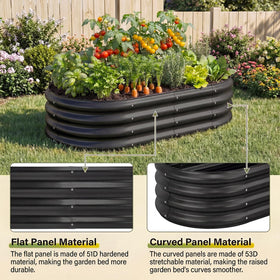 Open-base design of Land Guard galvanized bed for better drainage