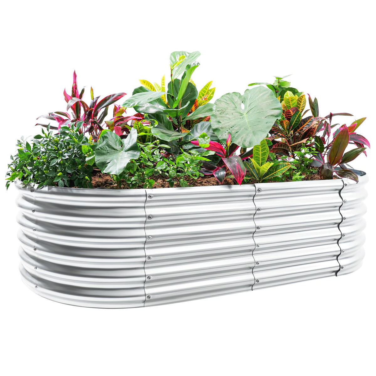 Land Guard galvanized raised bed assembly showcases sturdy metal frame for long-lasting outdoor gardening.