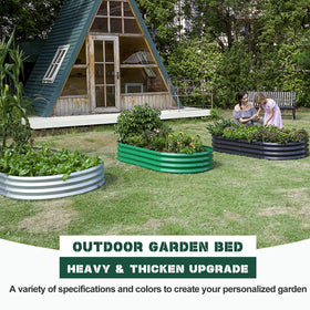 Land Guard open-base raised bed showing drainage-friendly setup.