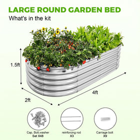 Land Guard raised bed dimensions 48x24x18 inches provide generous soil depth for vegetables.