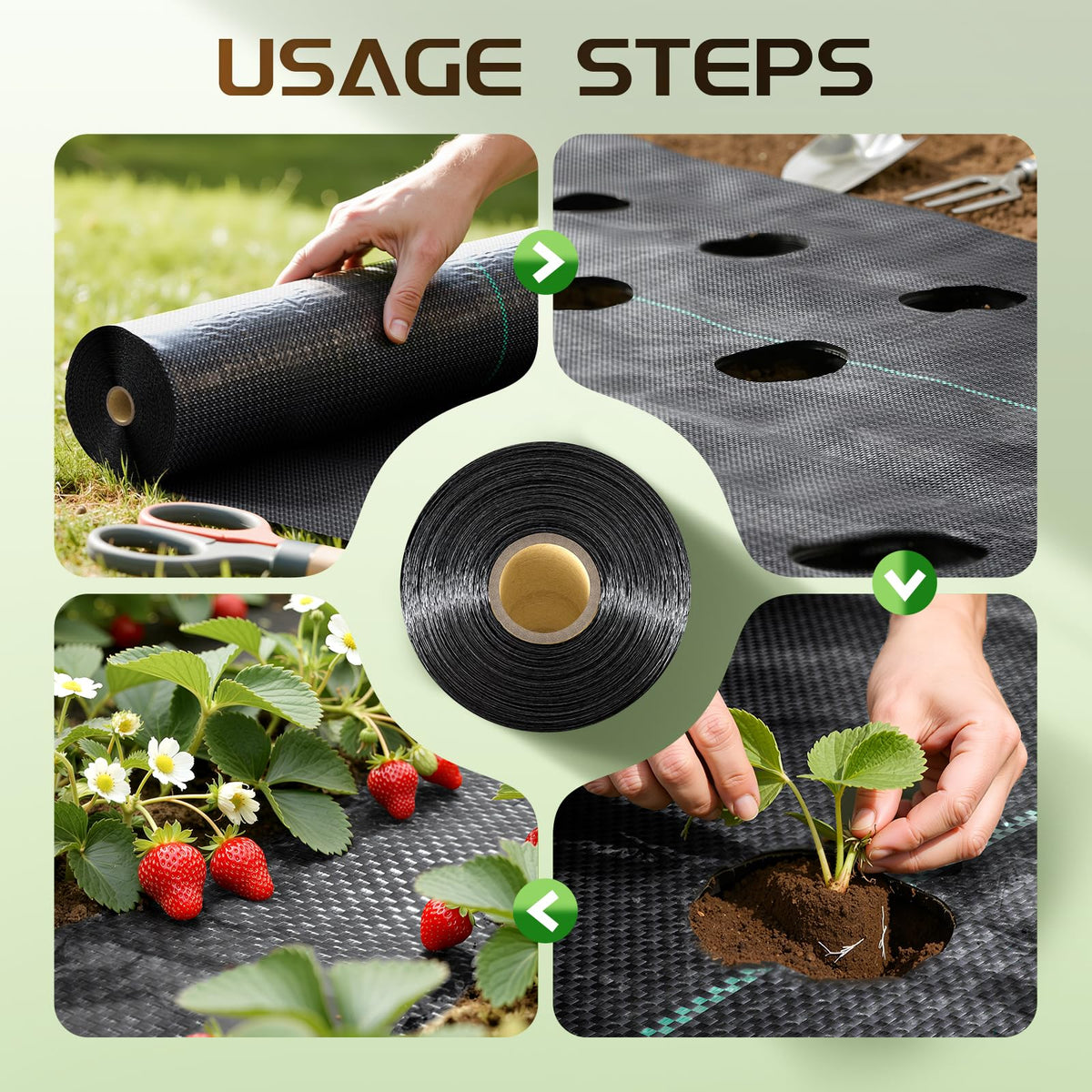 Land Guard weed barrier preserves soil moisture while suppressing weed seeds.